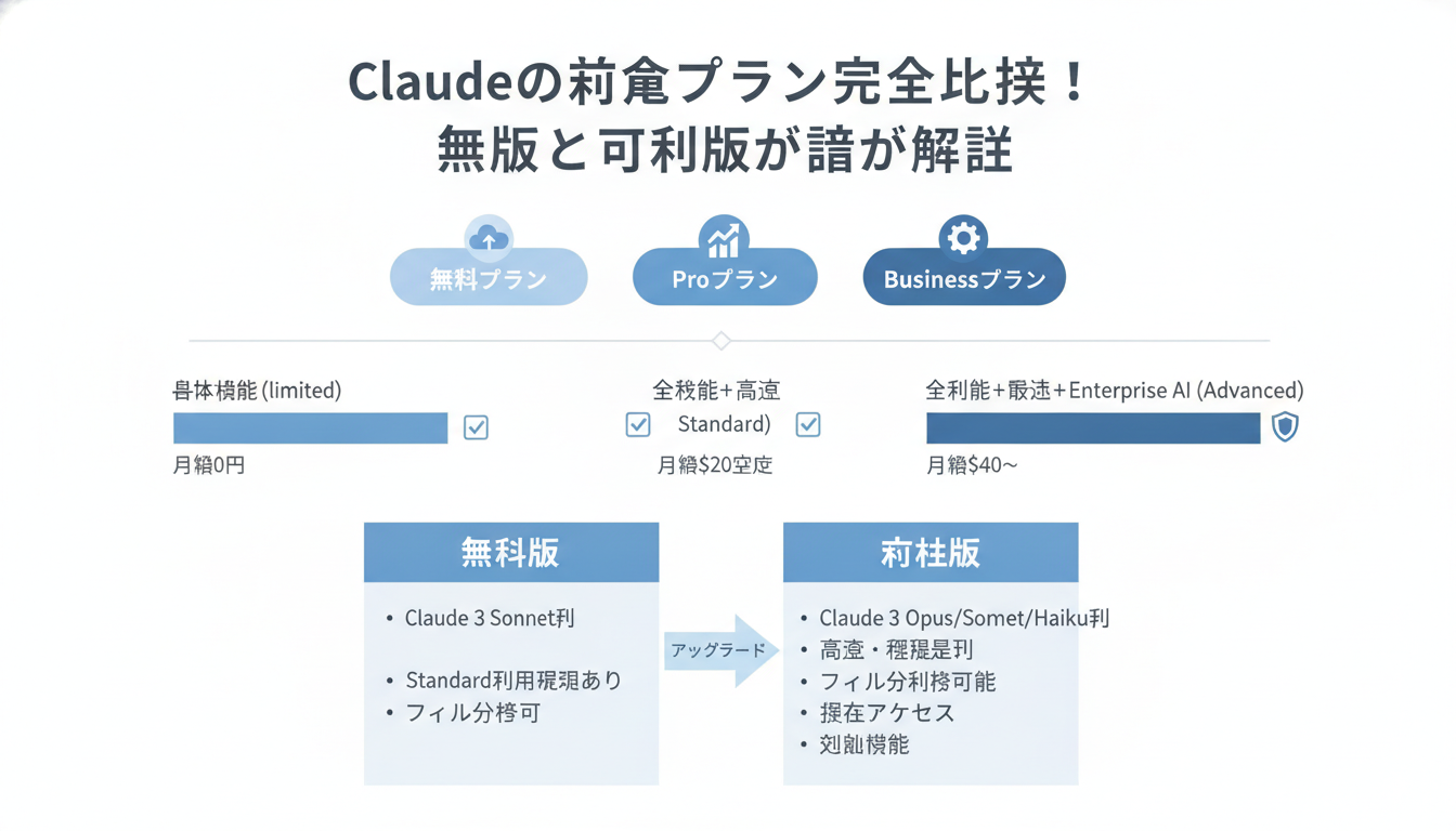Claudeの料金プラン完全比較！無料版と有料版の違いを解説