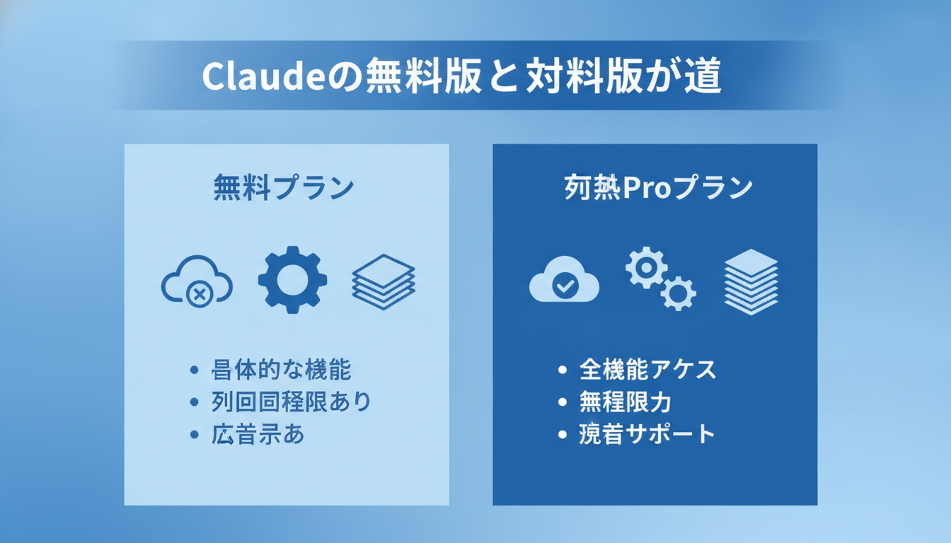 Claudeの無料版と有料版の違い