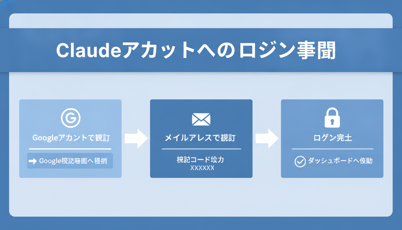 Claudeアカウントへのログイン手順