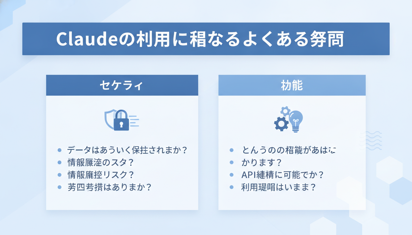 Claudeの利用に関するよくある質問