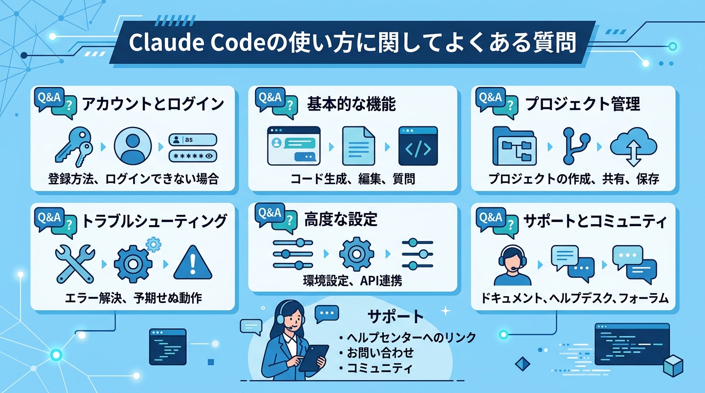 Claude Codeの使い方に関してよくある質問