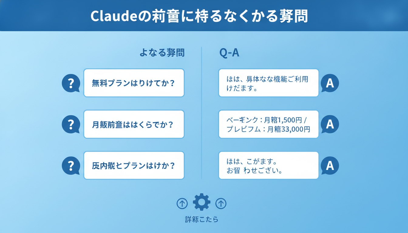 Claudeの料金に関するよくある質問