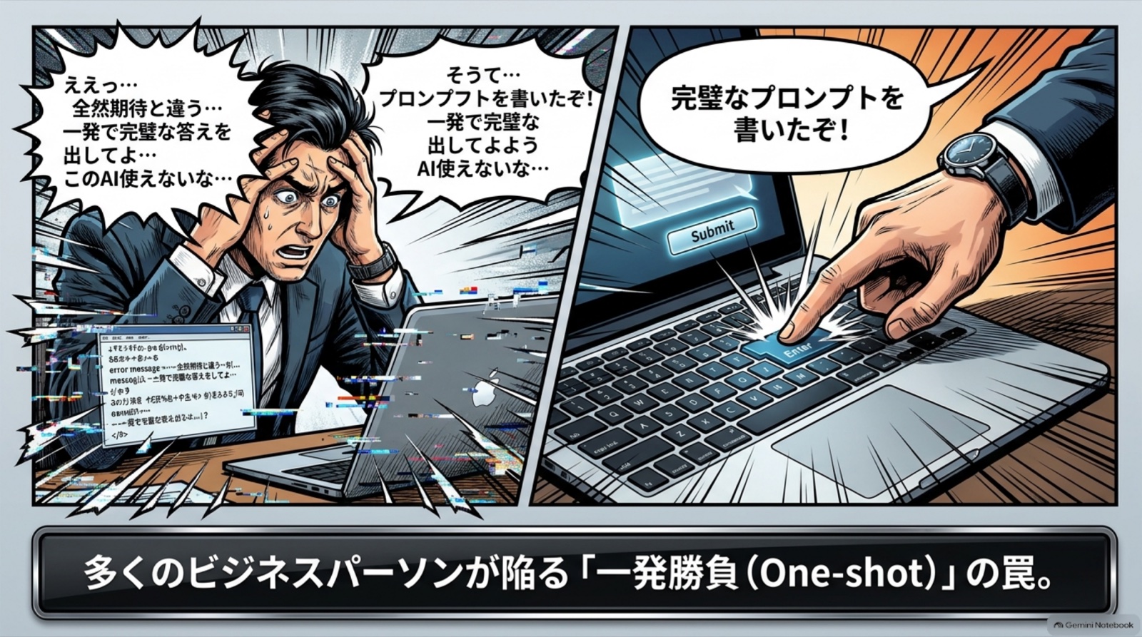 テストの作成と実行 ビジネス漫画 2/12