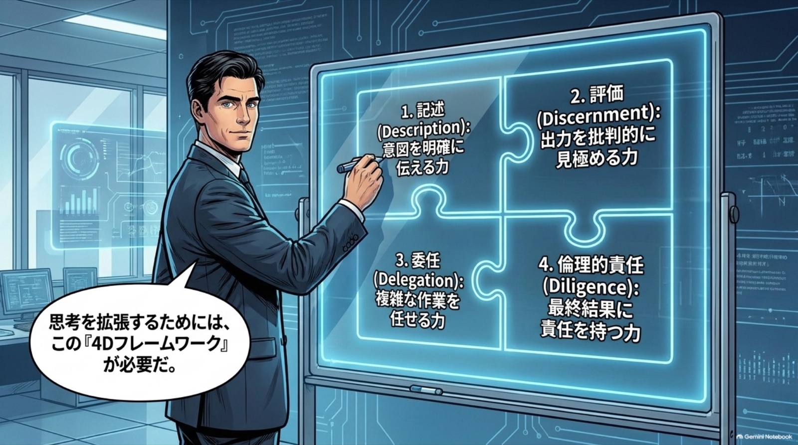 テストの作成と実行 ビジネス漫画 4/12
