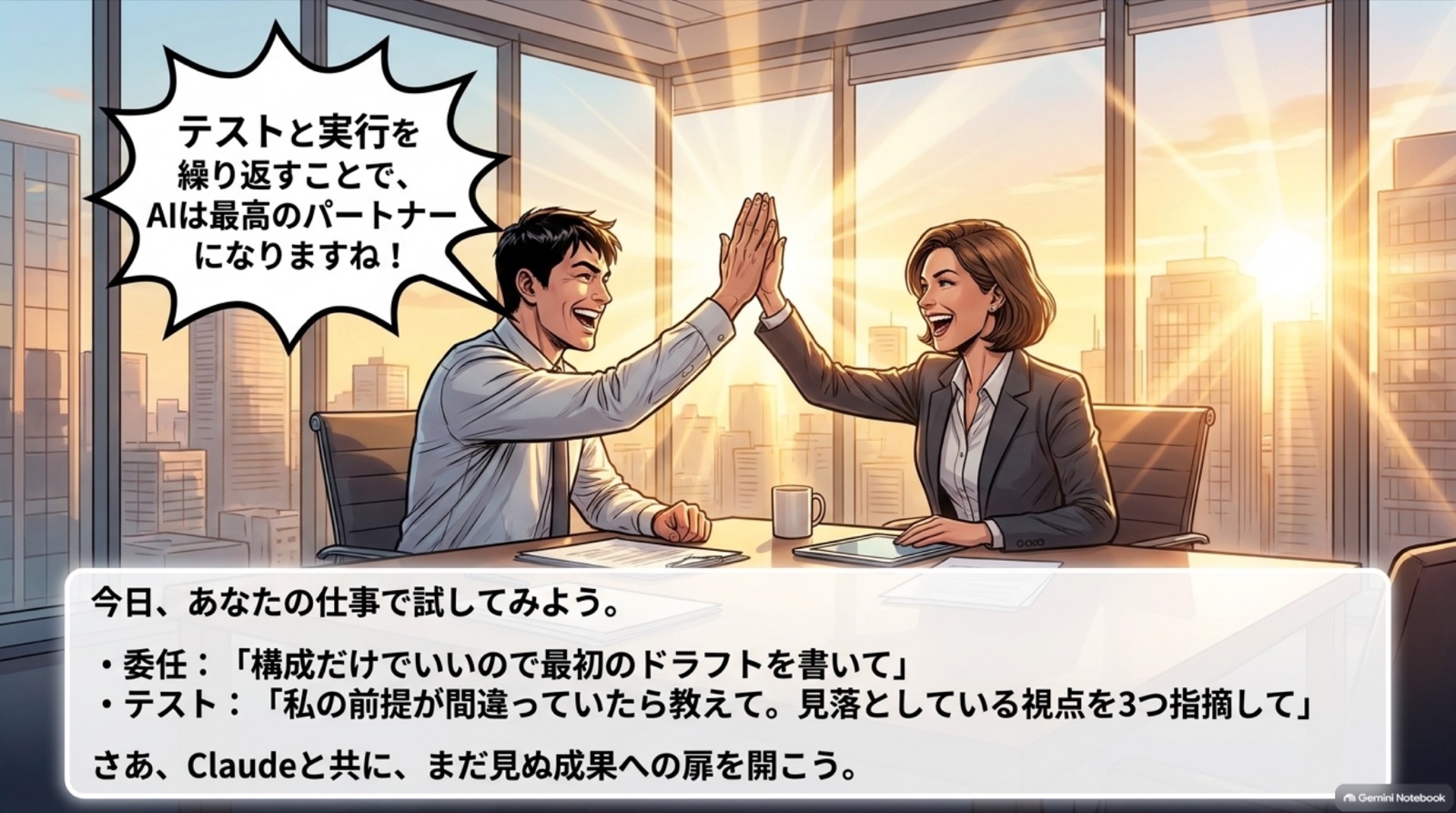 テストの作成と実行 ビジネス漫画 12/12