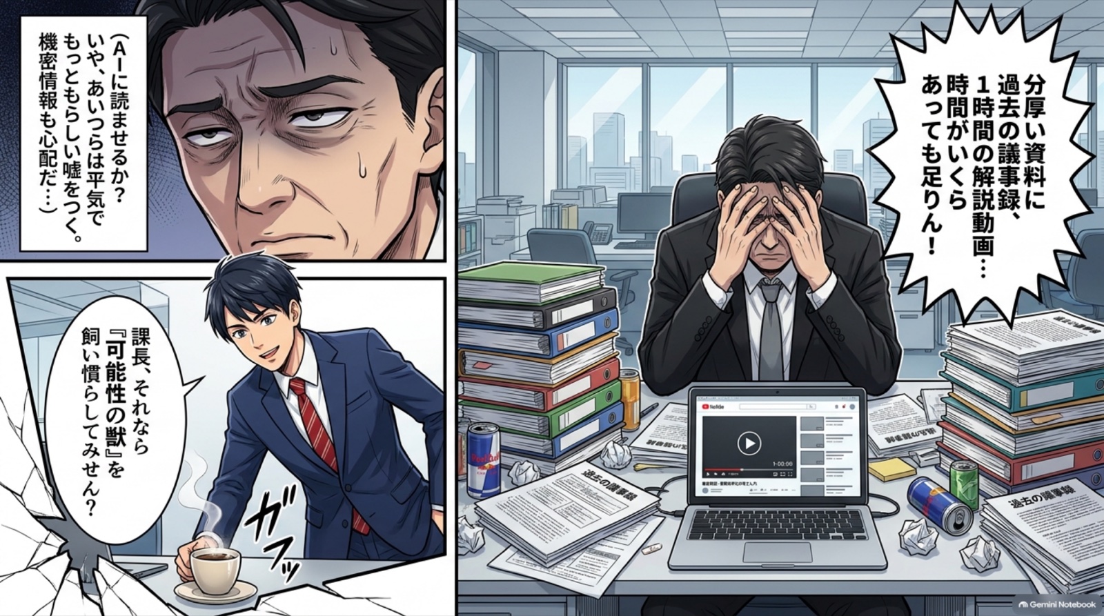 NotebookLMの基本操作 ビジネス漫画 2/13