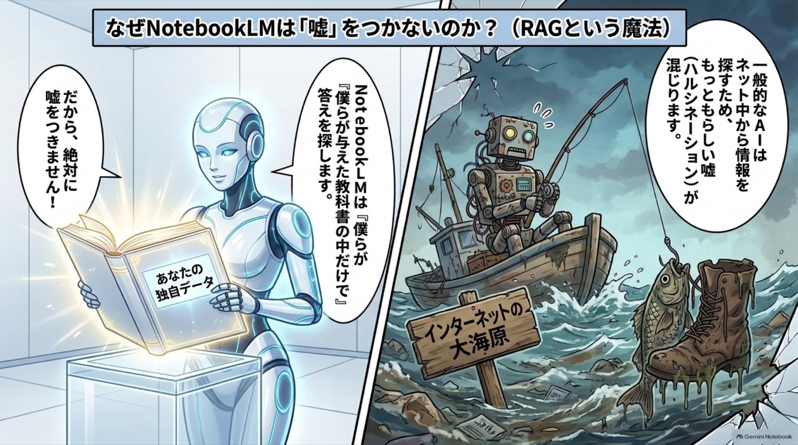 NotebookLMの基本操作 ビジネス漫画 4/13