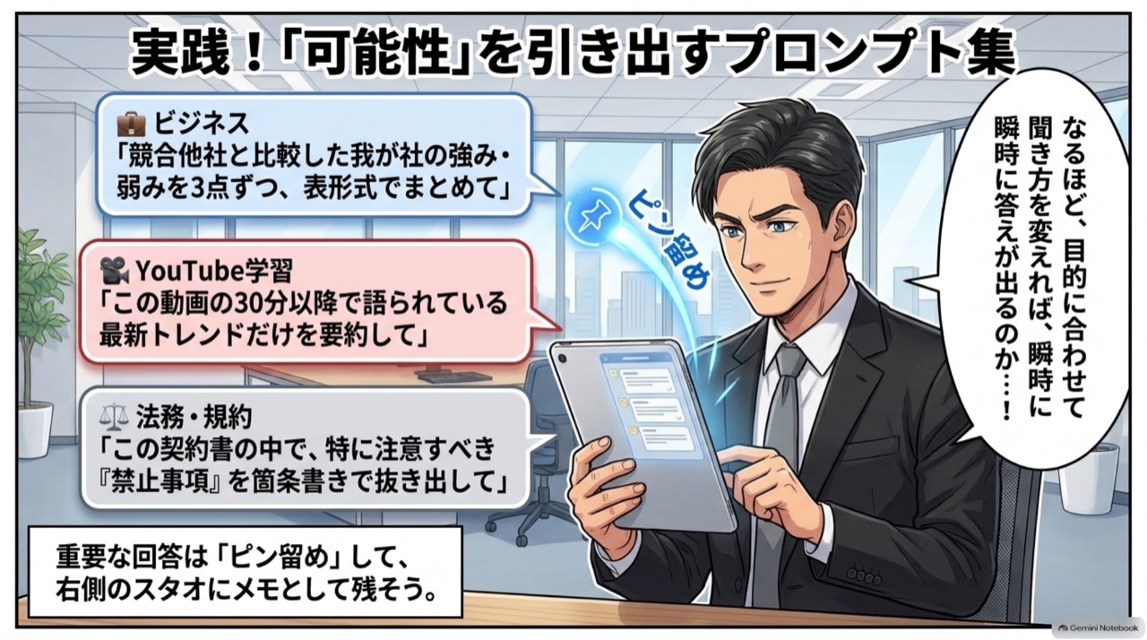 NotebookLMの基本操作 ビジネス漫画 8/13