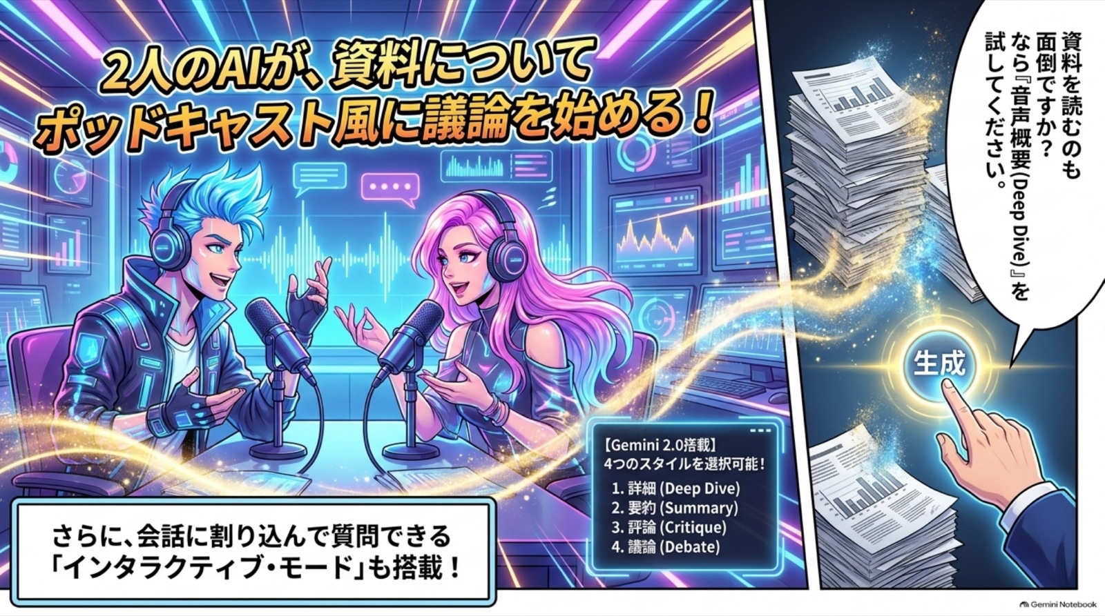 NotebookLMの基本操作 ビジネス漫画 9/13