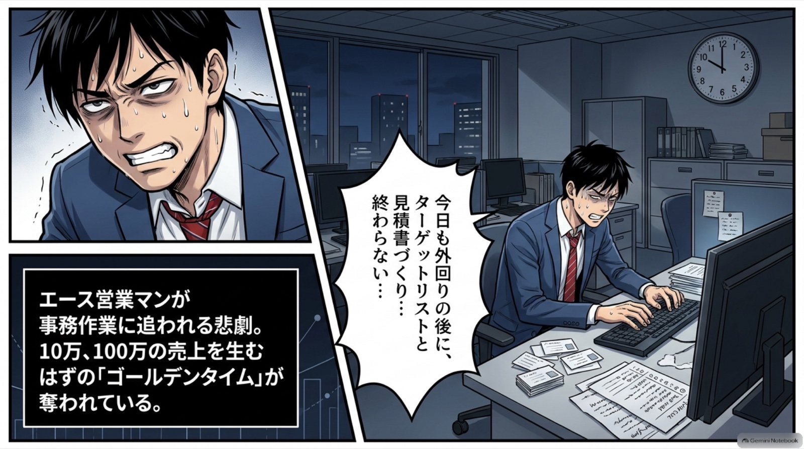 中小企業向けAI業務効率化の提案 ビジネス漫画 2/15