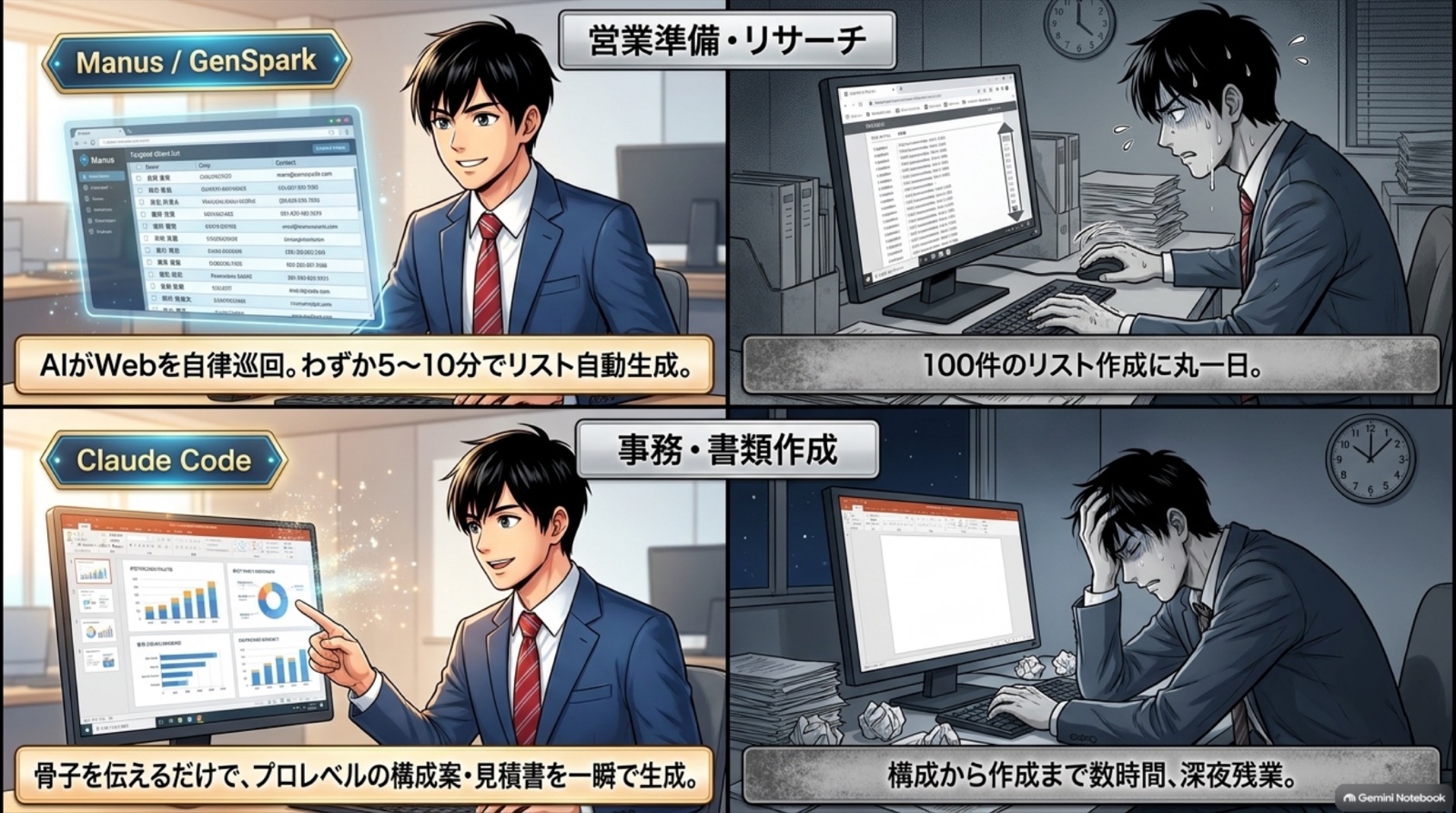 中小企業向けAI業務効率化の提案 ビジネス漫画 5/15