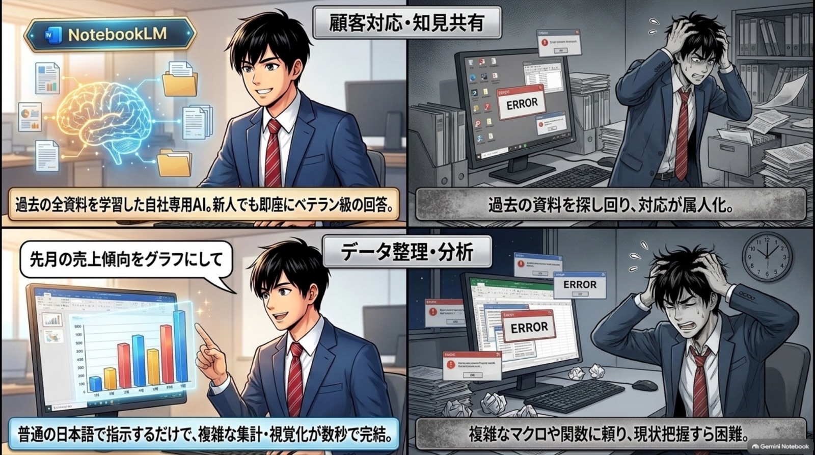 中小企業向けAI業務効率化の提案 ビジネス漫画 6/15