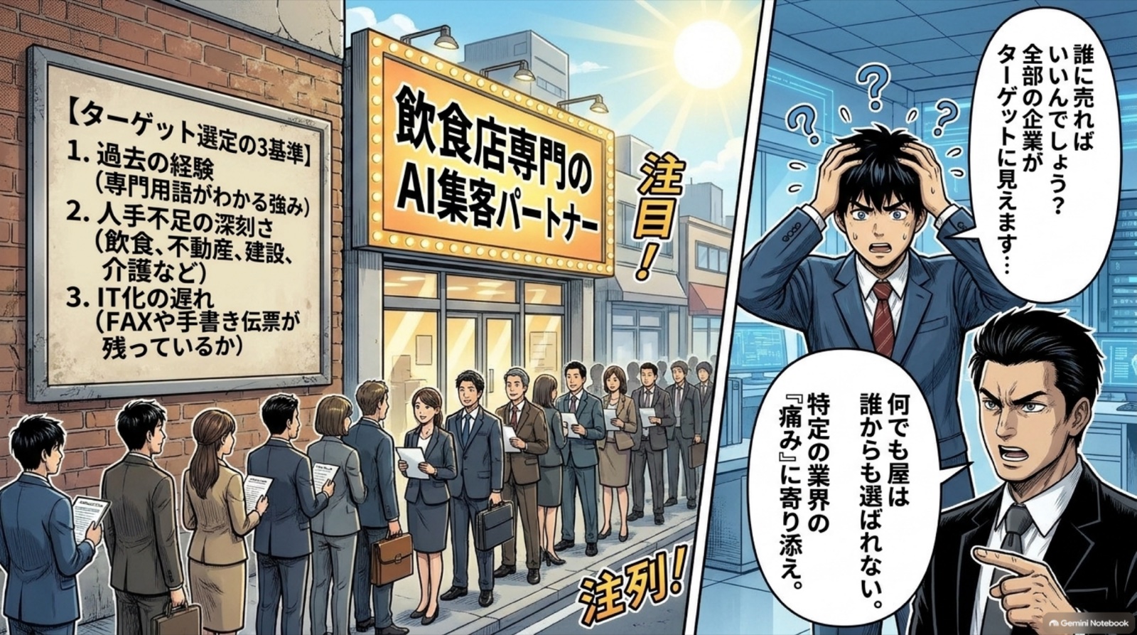 仕事を獲得するまでのワークフロー ビジネス漫画 7/15
