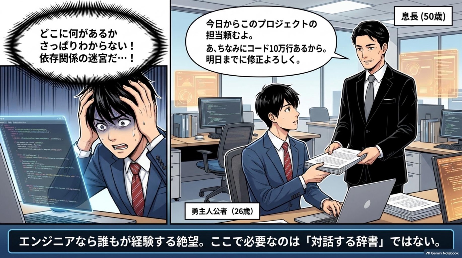ビジネス漫画 コマ2
