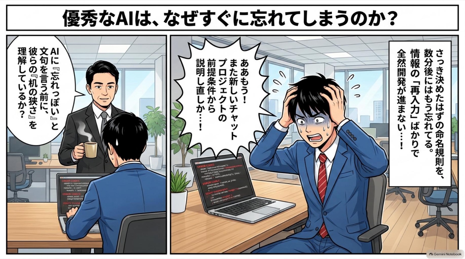 ビジネス漫画 コマ2