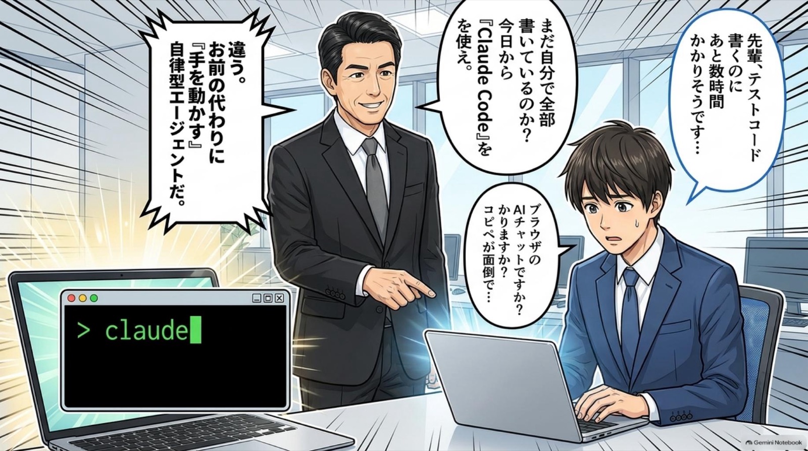 ビジネス漫画 コマ2