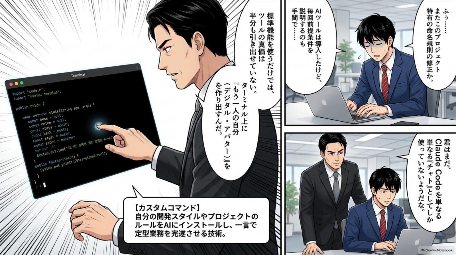 ビジネス漫画 コマ2