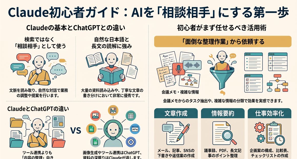 Claude初心者がまず知っておきたい基本とは?
