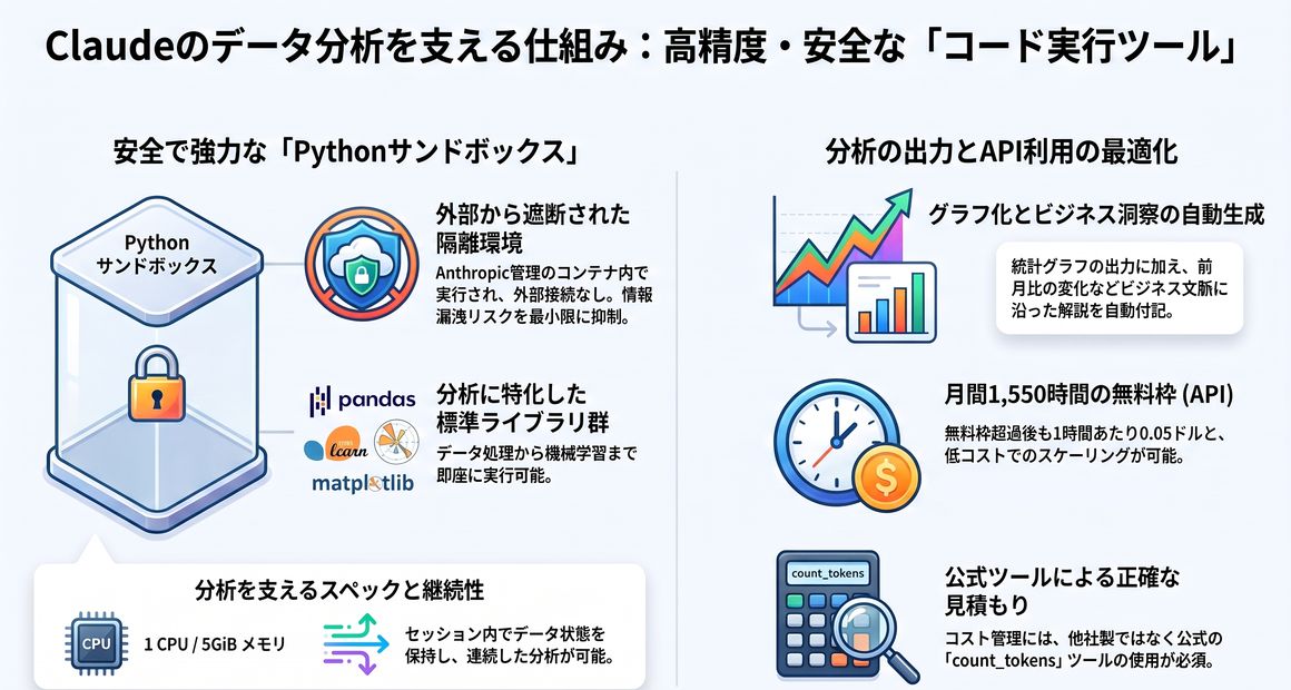 データ分析を支えるClaudeの主要機能