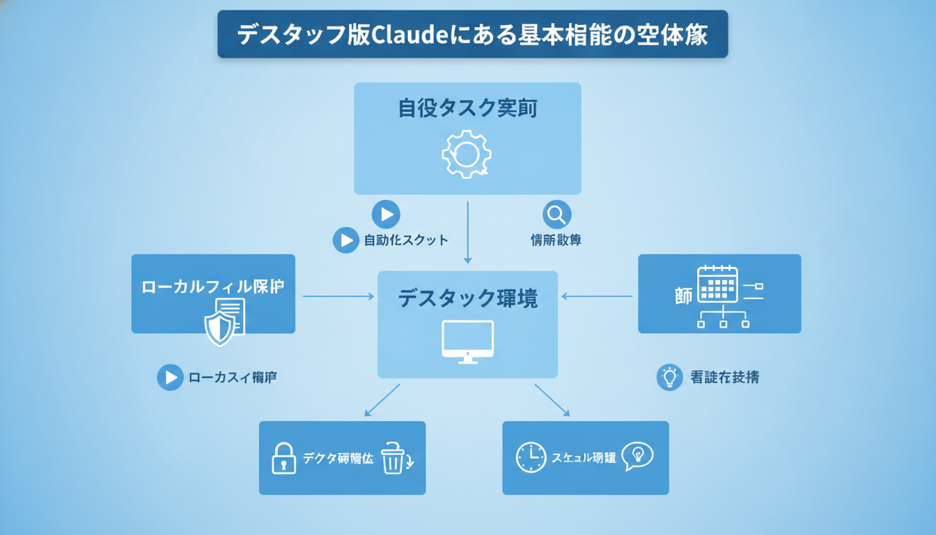 デスクトップ版Claudeにおける基本機能の全体像