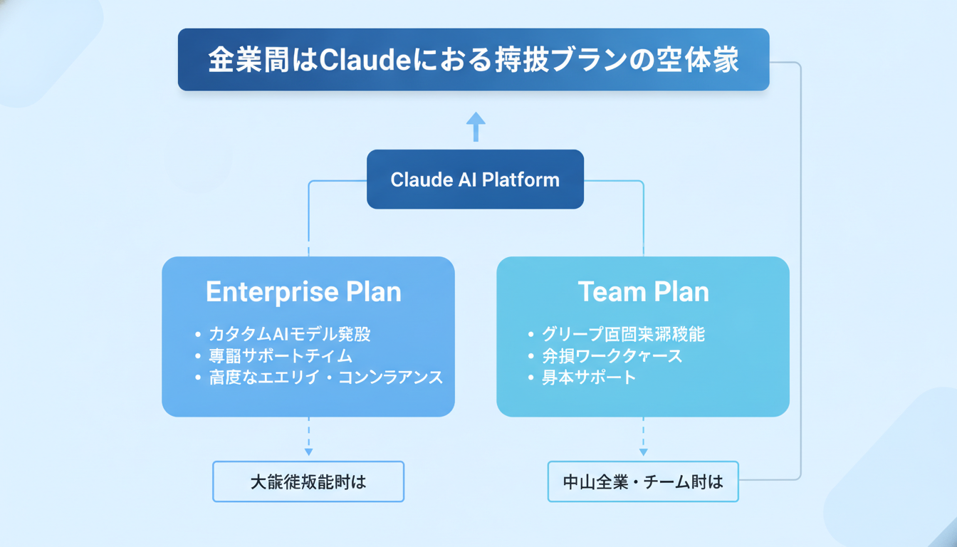 企業向けClaudeにおける提供プランの全体像