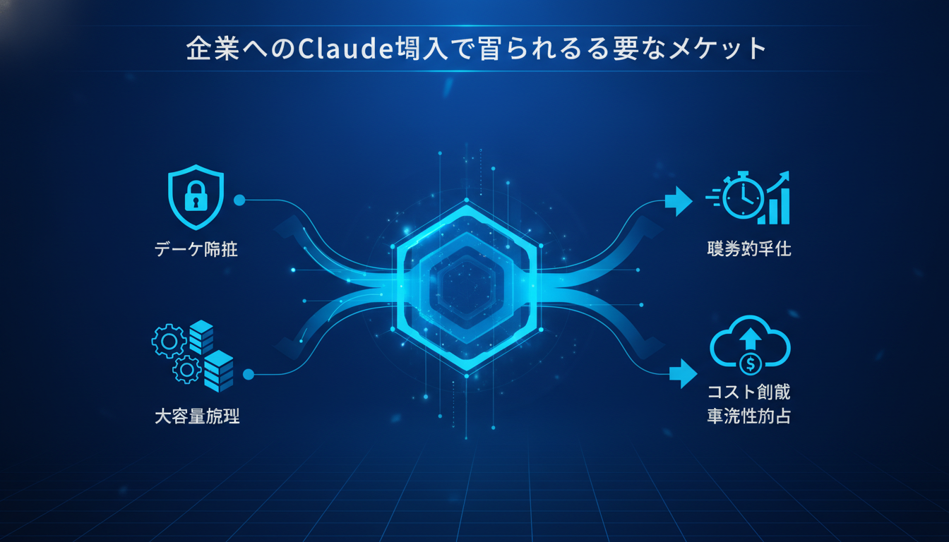 企業へのClaude導入で得られる主要なメリット