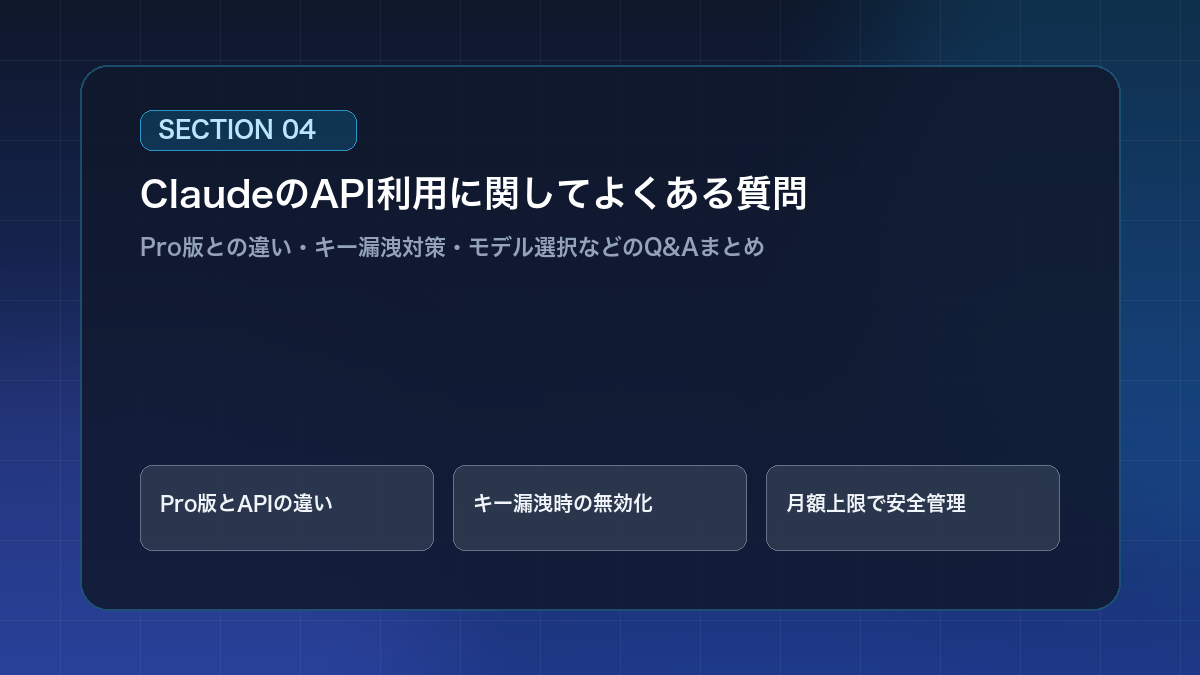 ClaudeのAPI利用に関してよくある質問