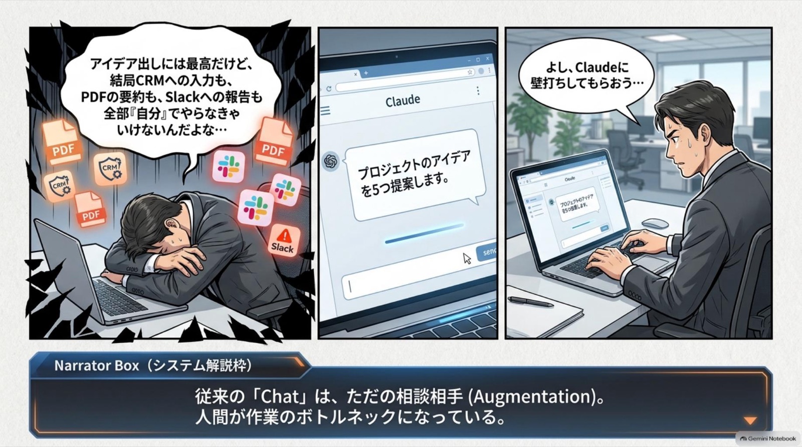 ビジネス漫画 コマ2