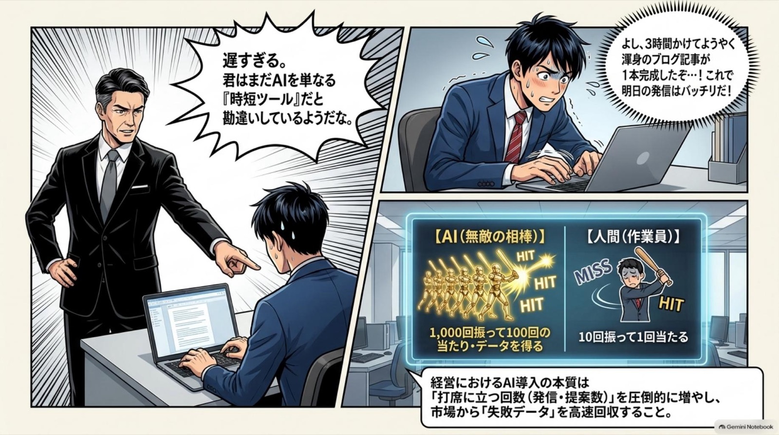 ビジネス漫画 コマ2