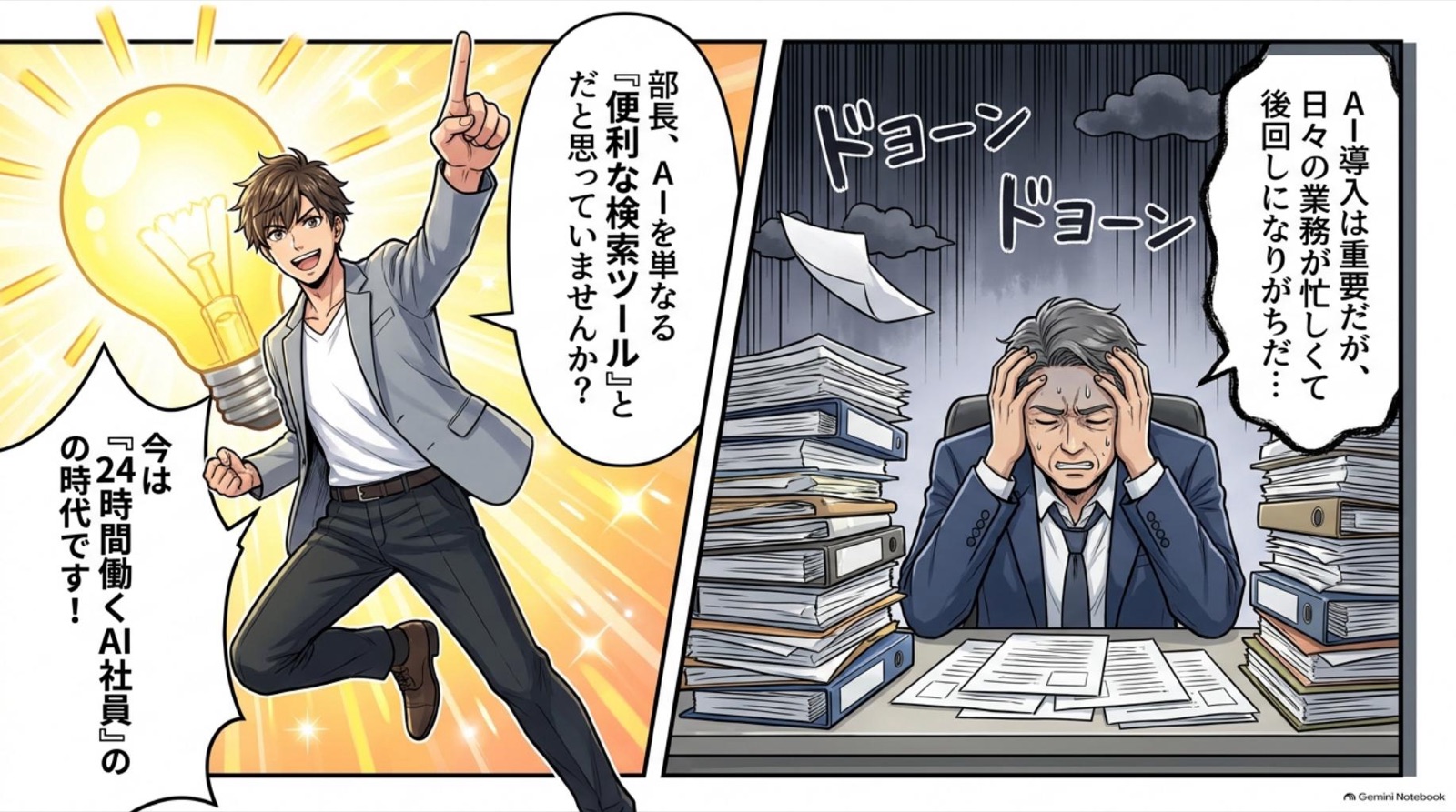 ビジネス漫画 コマ2