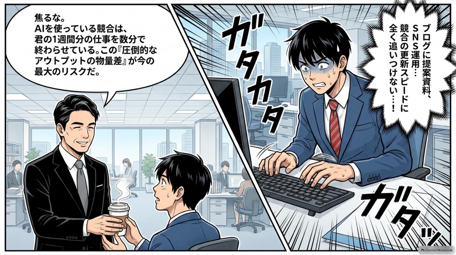 ビジネス漫画 コマ2