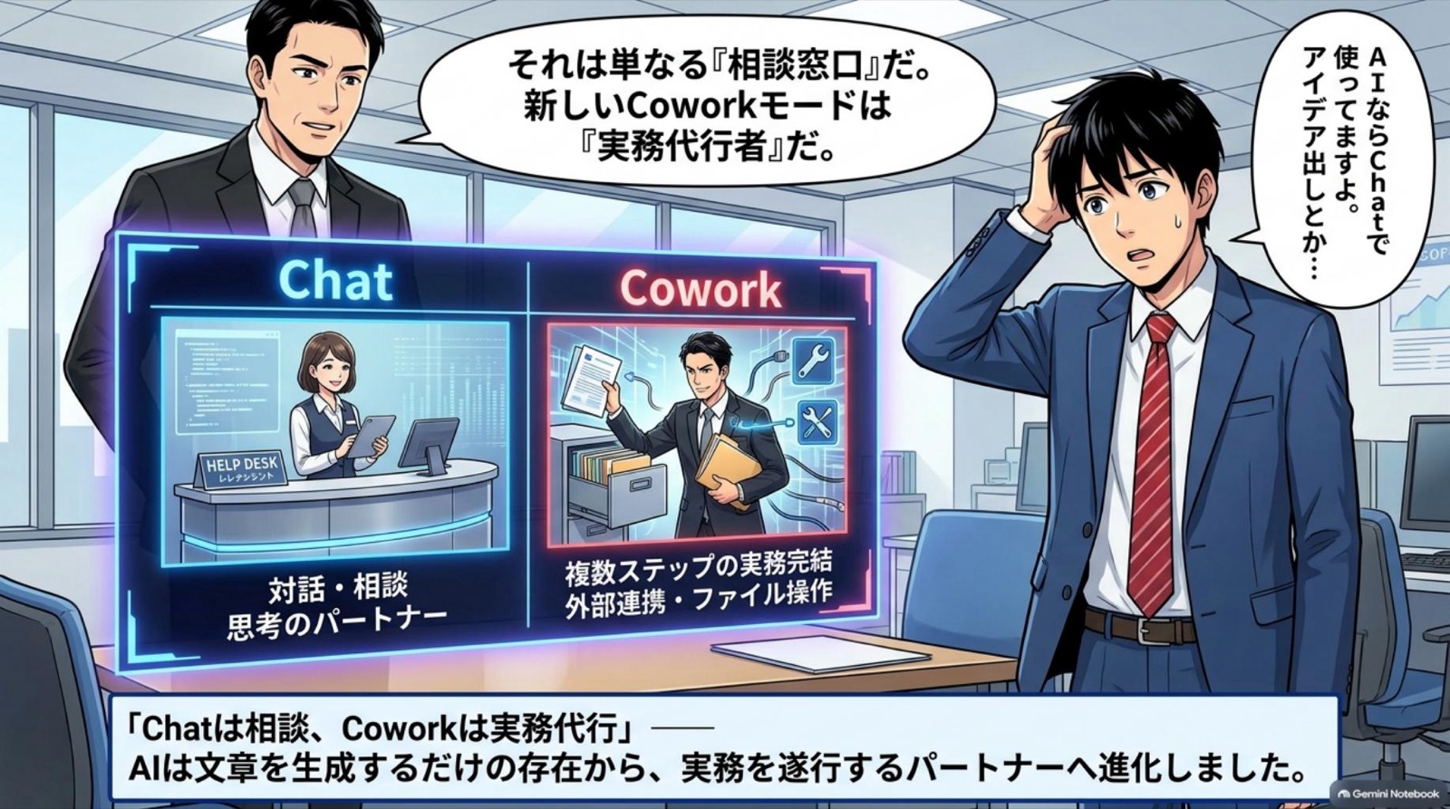 ビジネス漫画 コマ2