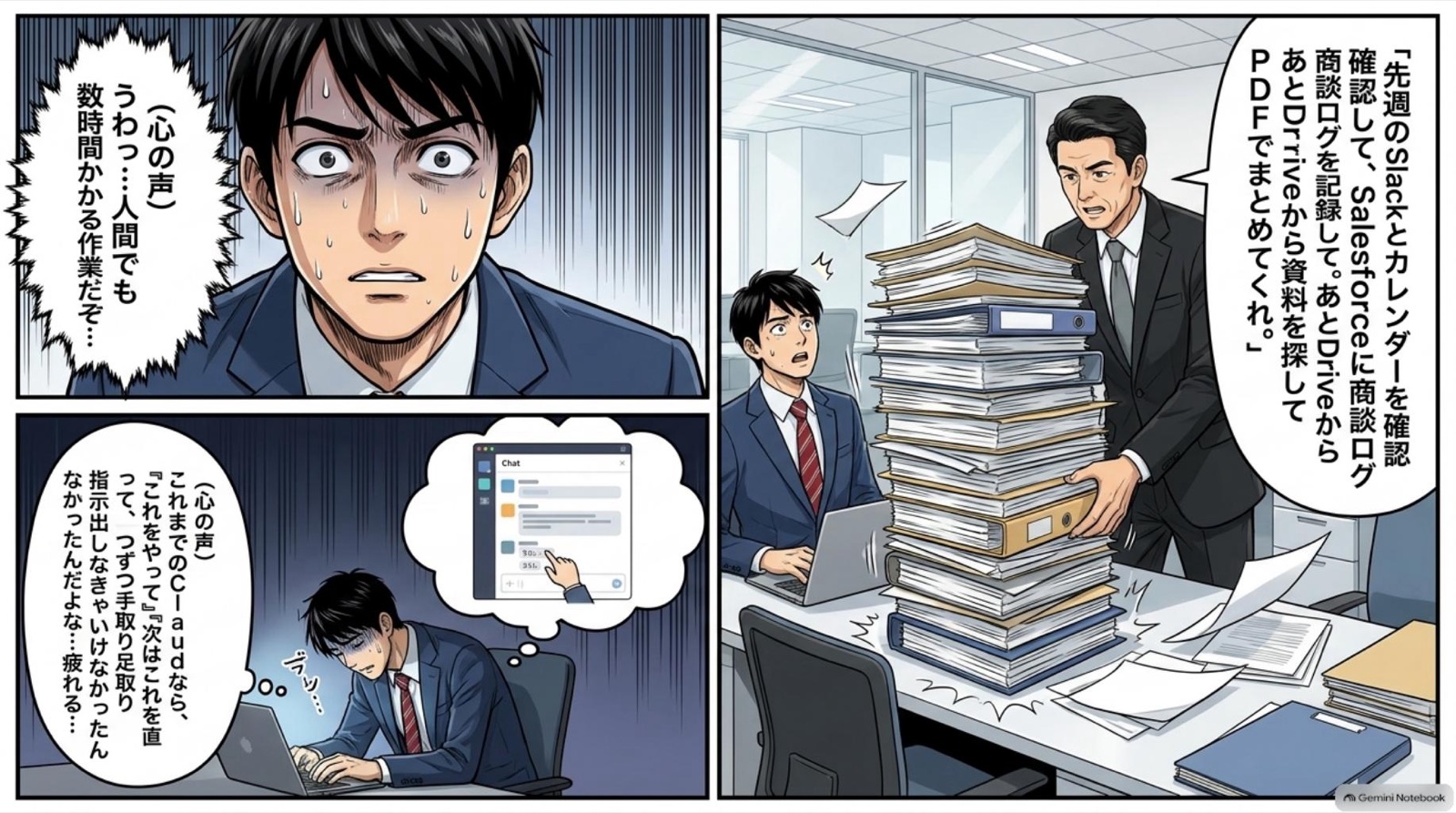 ビジネス漫画 コマ2