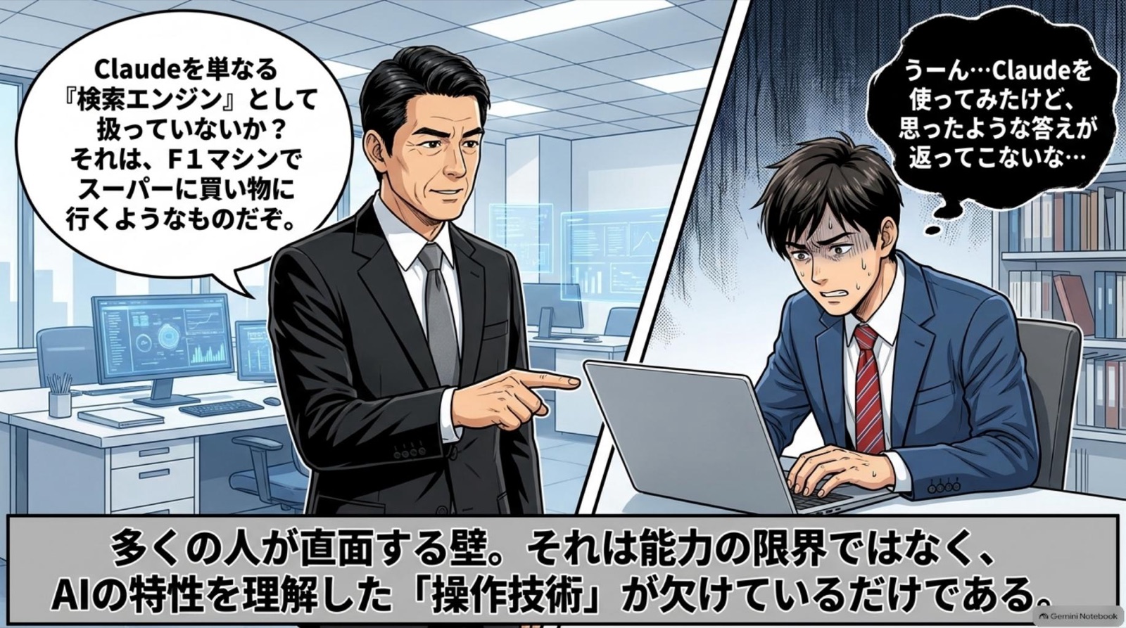 ビジネス漫画 コマ2