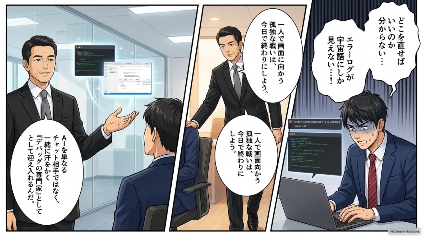 ビジネス漫画 コマ2