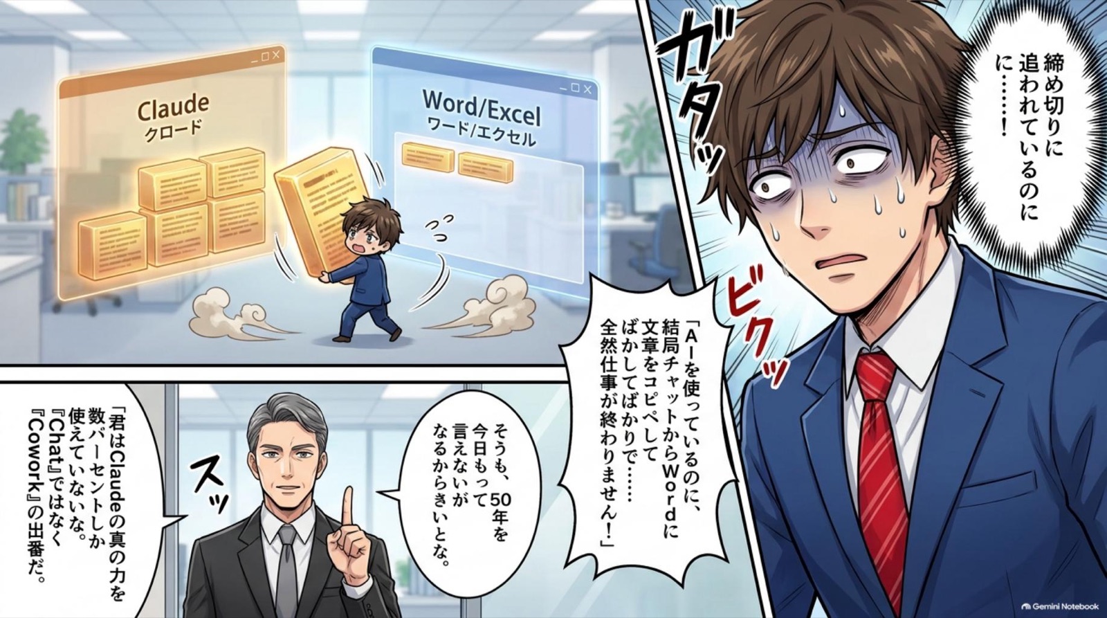 ビジネス漫画 コマ2