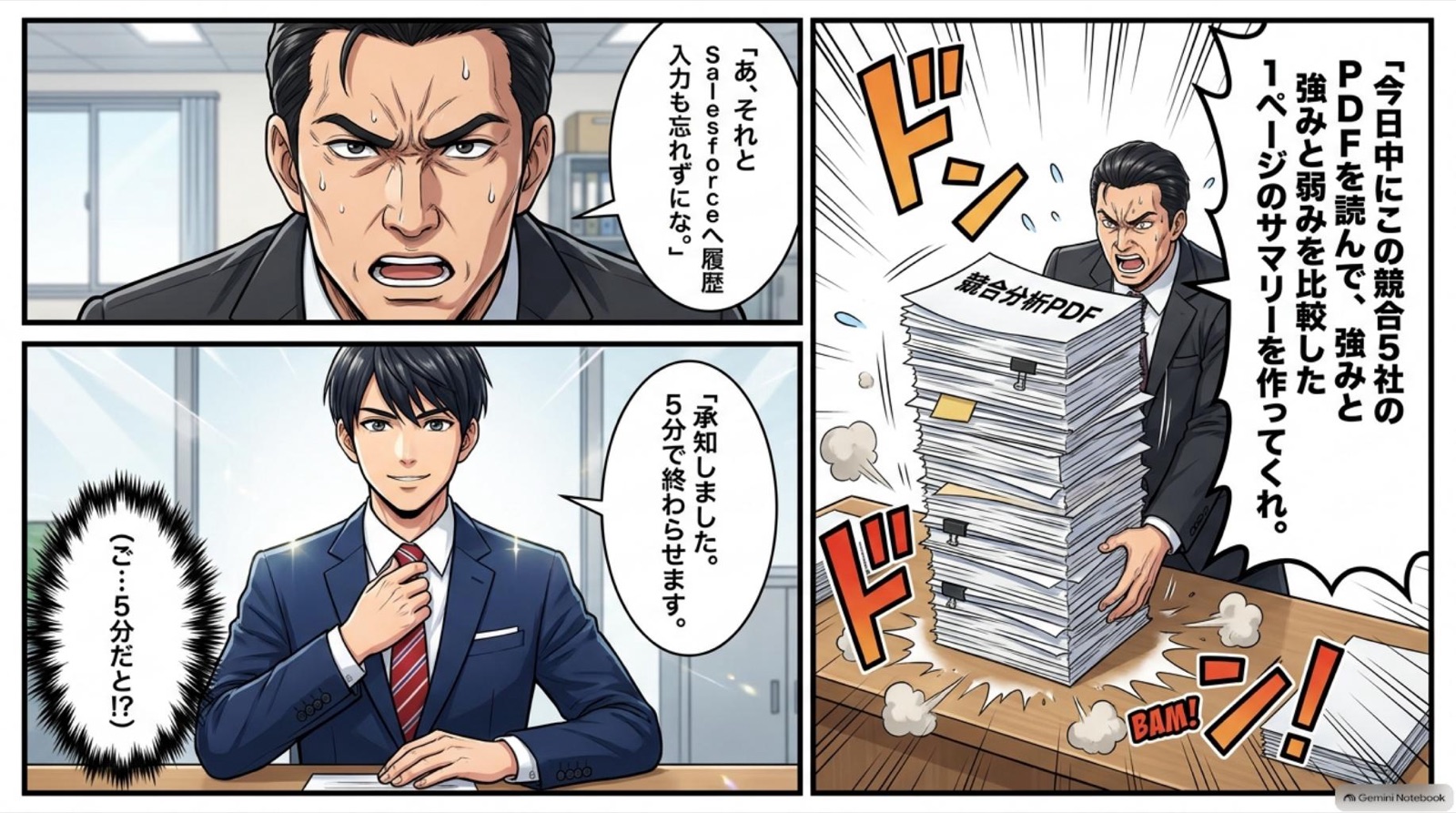 ビジネス漫画 コマ2