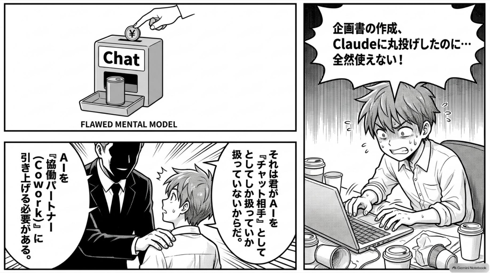 ビジネス漫画 コマ2