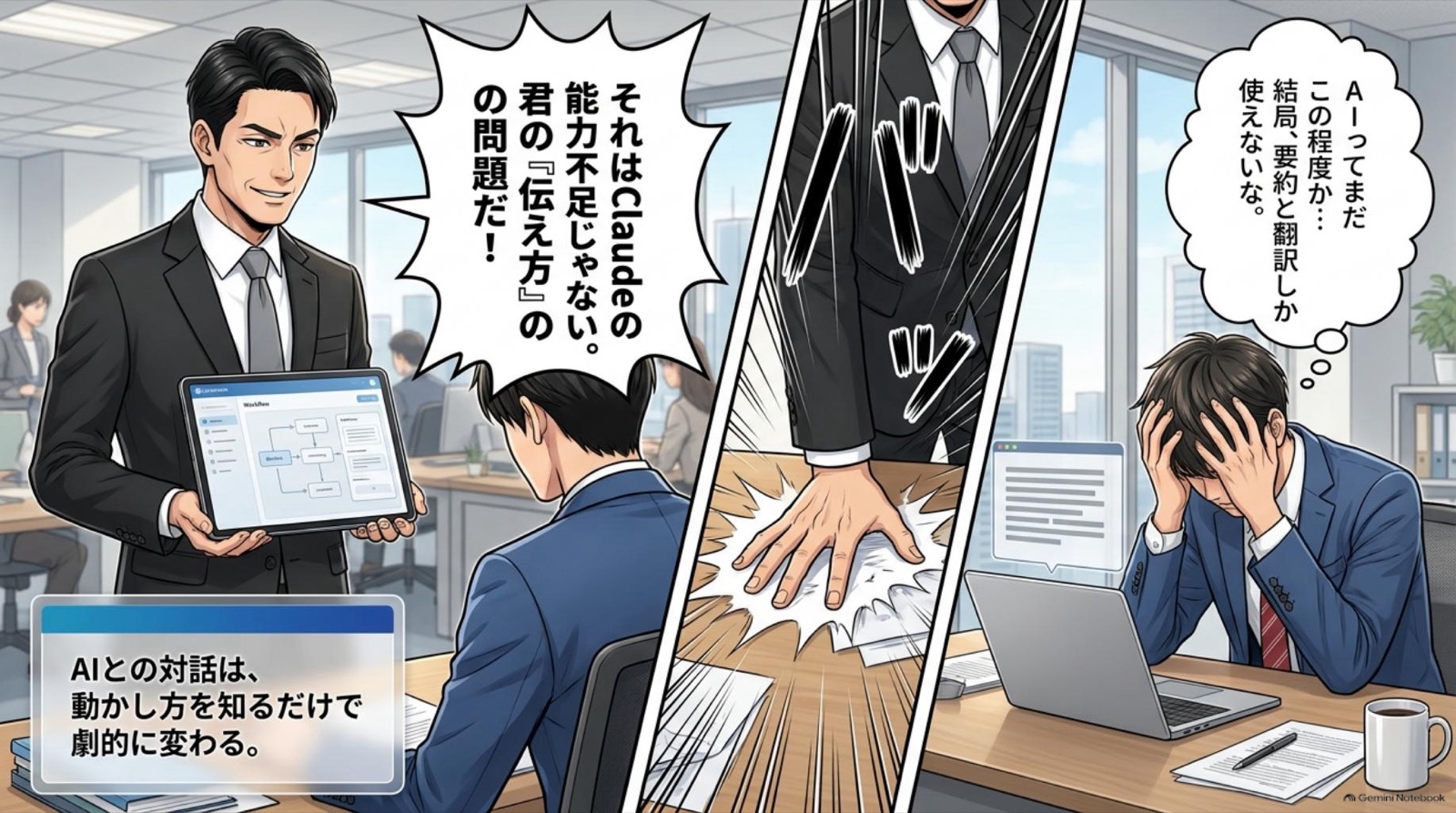 ビジネス漫画 コマ2