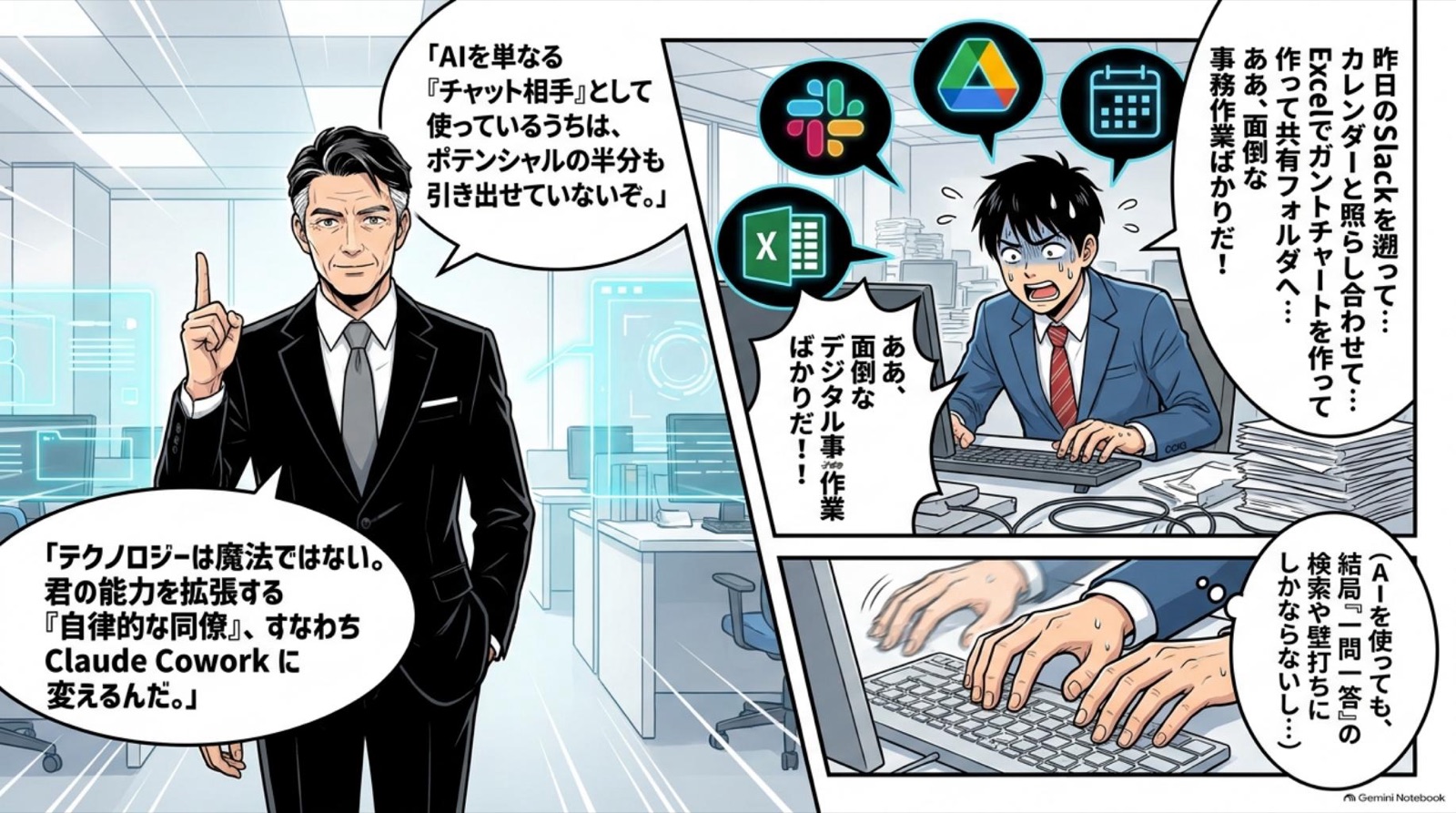 ビジネス漫画 コマ2
